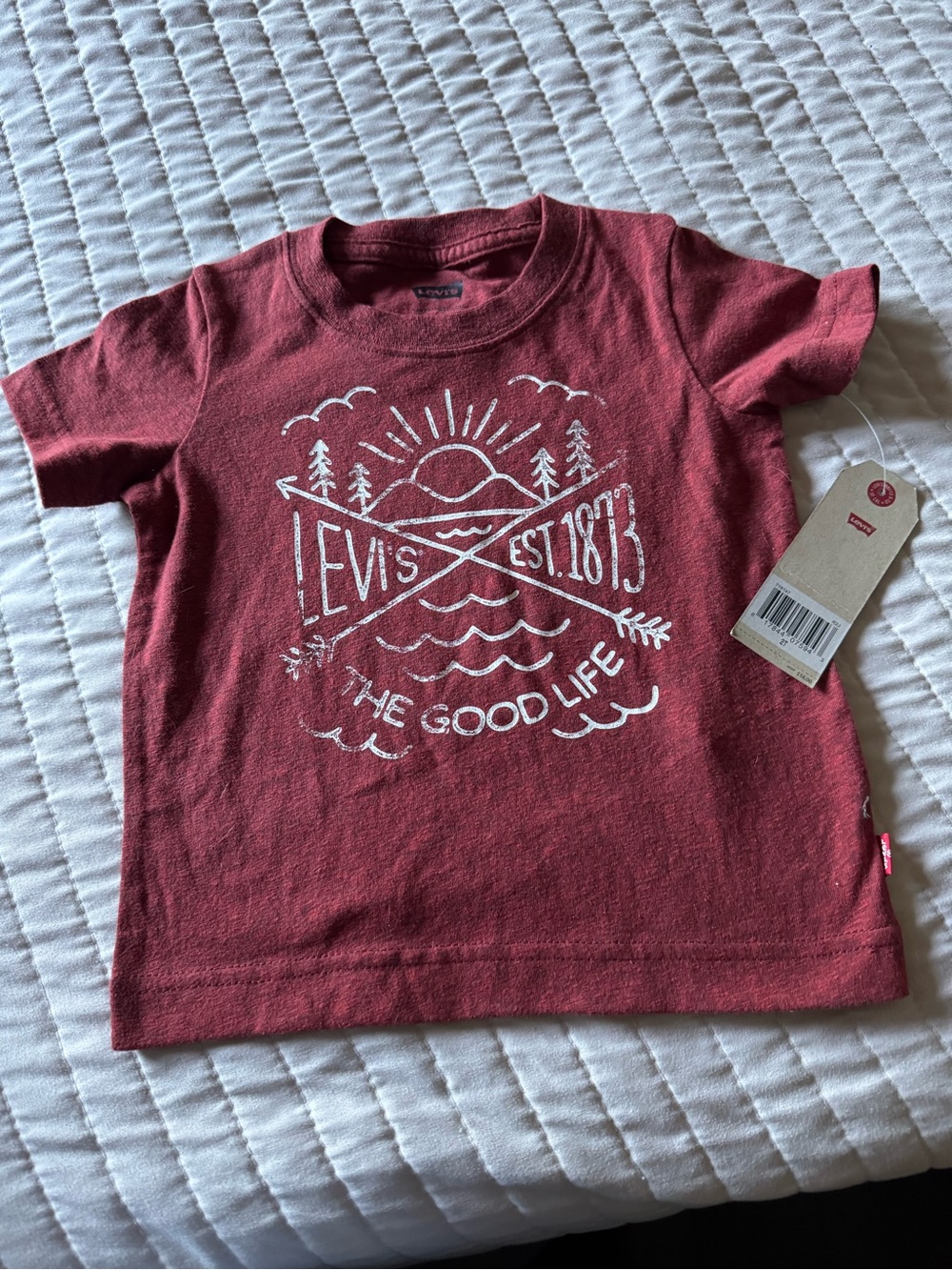 Levi's Red 'The Good Life' Graphic Tee for Kids